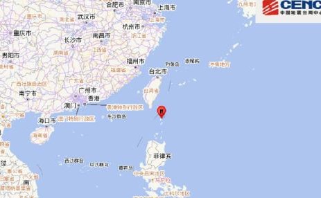       巴坦群岛海域发生5.9级地震 震源深度10千米