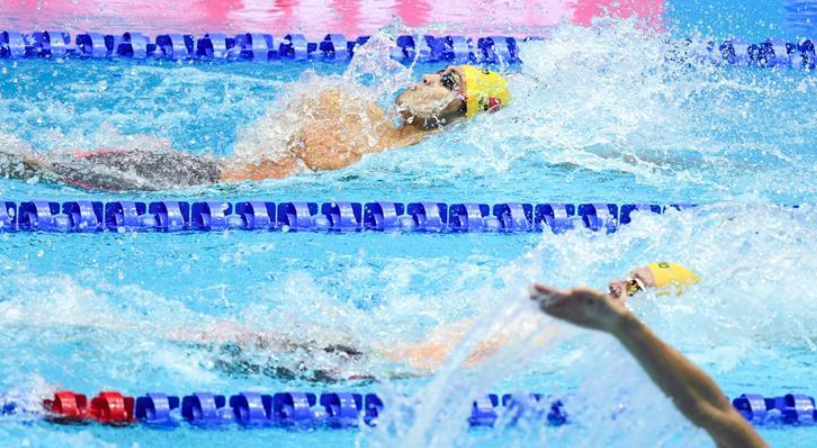 男子4x100米混合泳接力：中国队获第七名