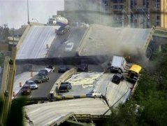 <b>悲剧！墨西哥桥梁坍塌事故已20人死数十人伤(图</b>