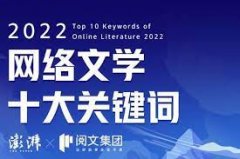 无极4平台代理2022网络文学十大关键词出炉，中国